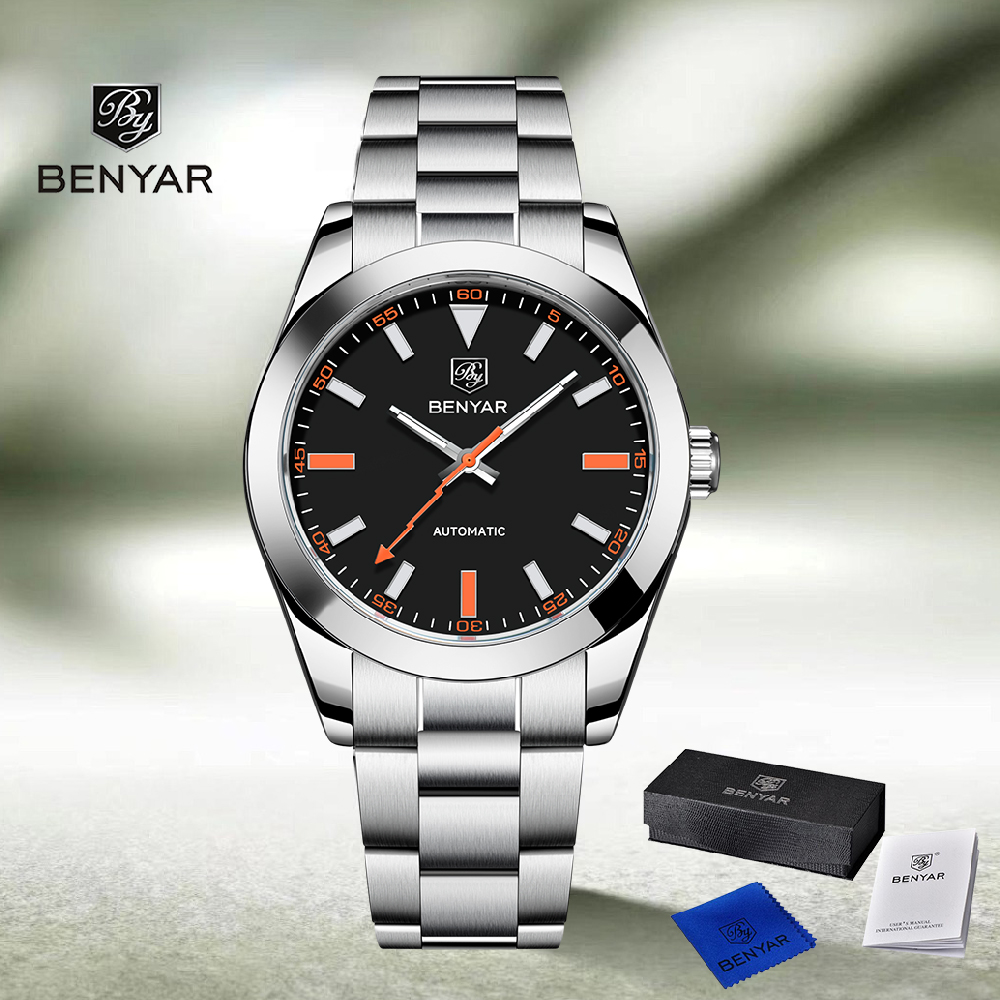 Men Mechanical Watch Sapphire Crystal - Nowe zegarki męskie marki BENYAR DESIGN