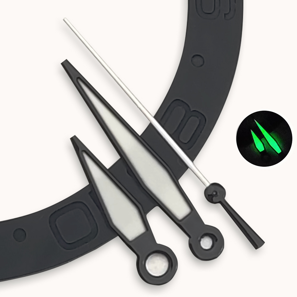 Watch Hands Set Luminous Replacement Nh35 - Zestaw wskazówek do zegarka Pilot Pointer