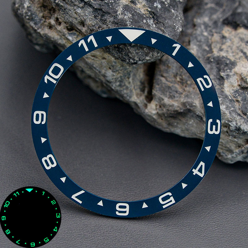 Watch Bezel Insert Ceramic Luminous - Płaska ceramiczna wkładka do bezela 38*31,5