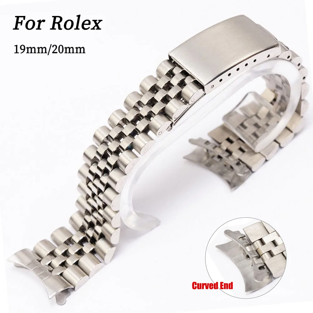 Solid Stainless Steel Watch Bracelet Jubilee - Metalowy pasek do zegarka Rolex DATEJUST