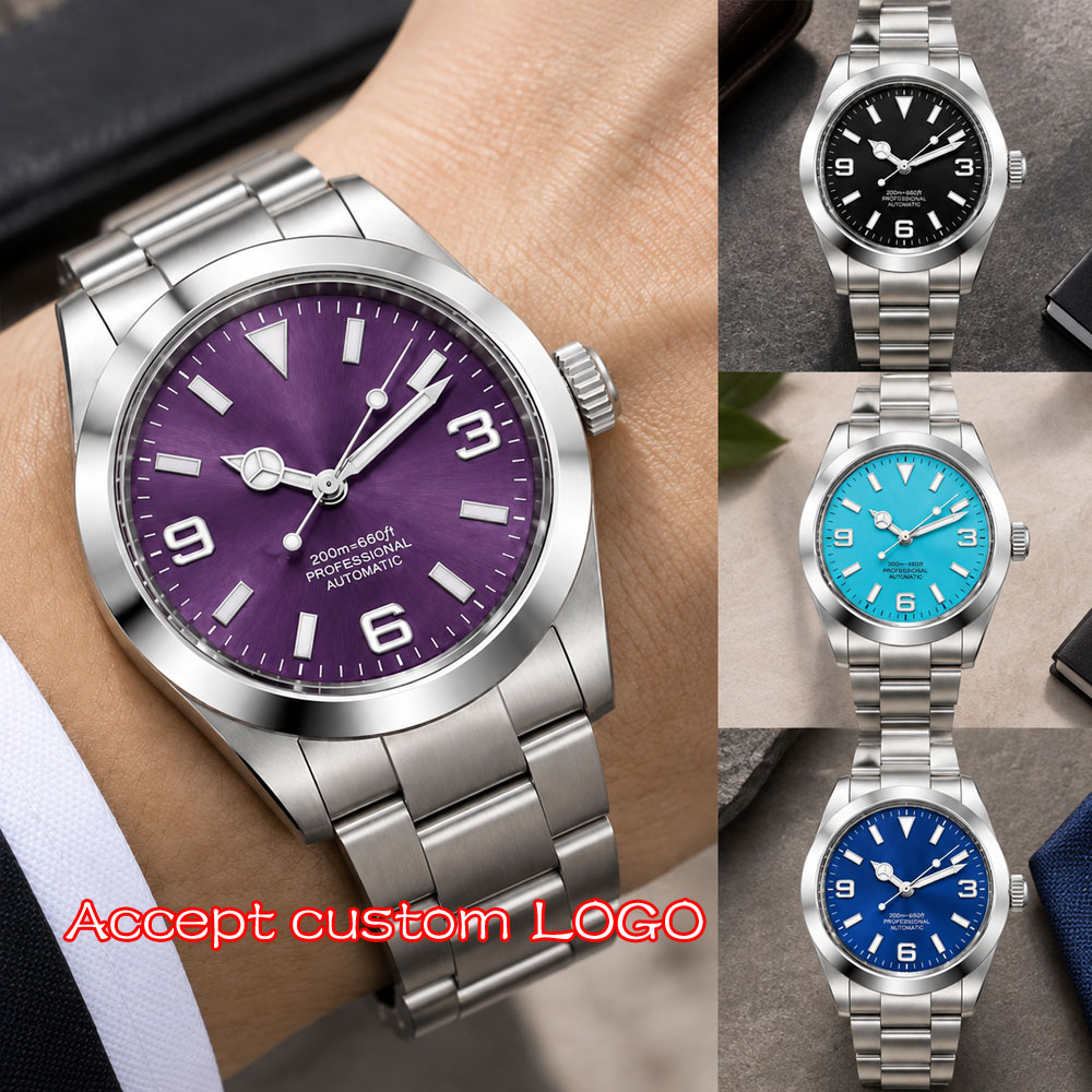 Men Mechanical Watch Sapphire Crystal - Zegarek automatyczny Corgeut 36mm/39mm, męski, z