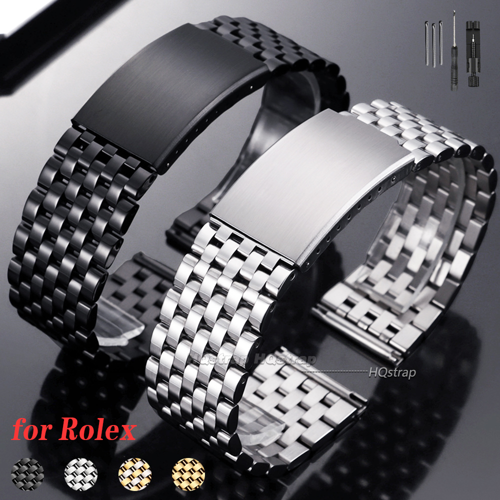Solid Stainless Steel Watch Bracelet Jubilee - Nowy pasek do zegarka ze stali