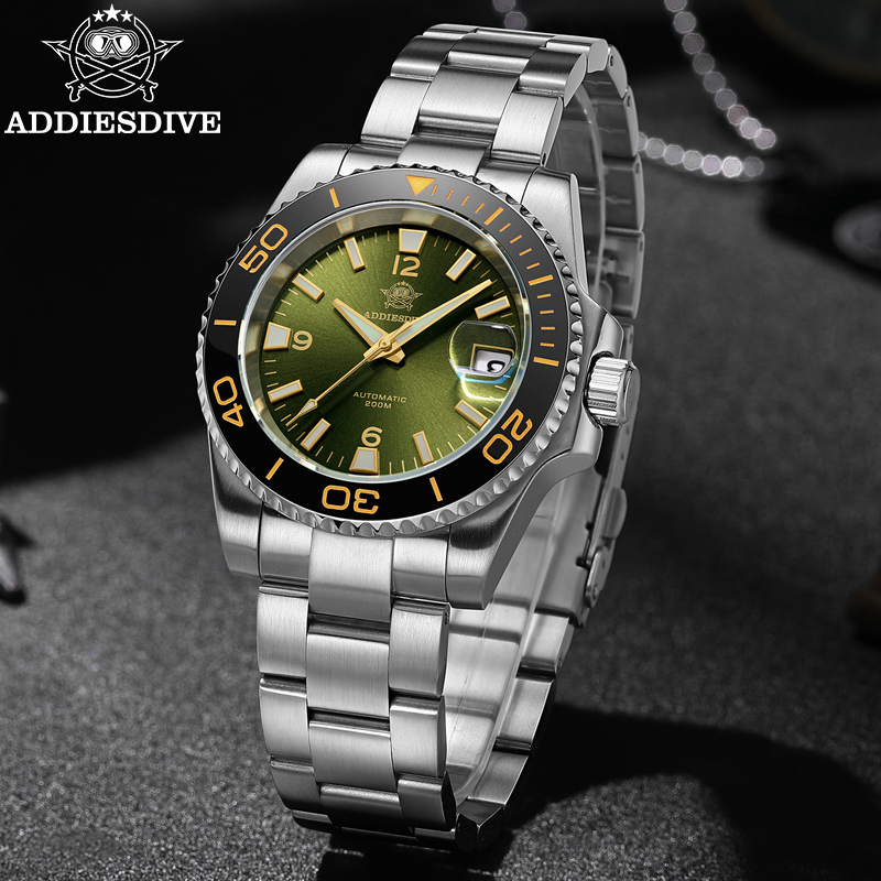 Automatic Dive Watch 200M Nh35 Movement - ADDIESDIVE Męski zegarek do nurkowania z