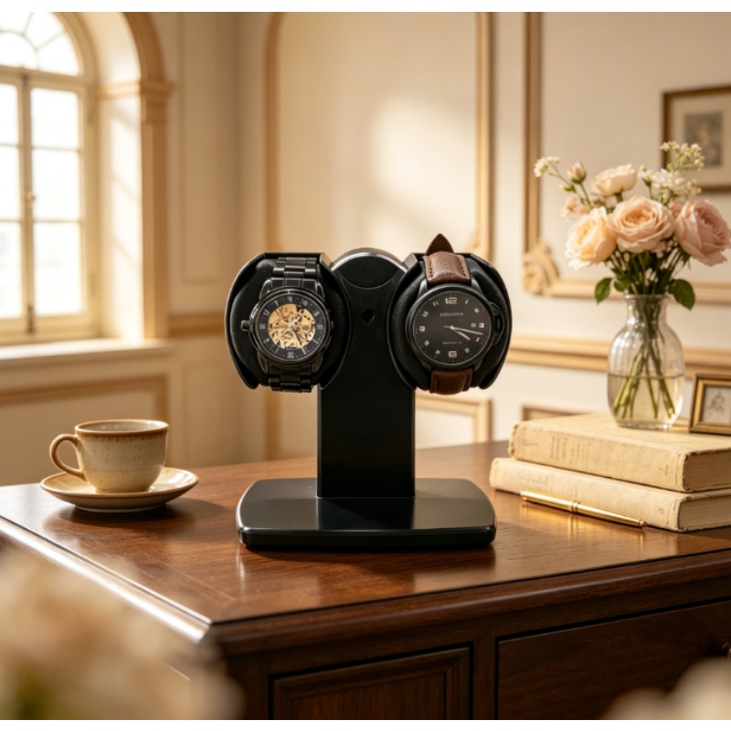 Watch Winder Automatic Dual Watch Box - Podwójny pojemnik na zegarki z funkcją