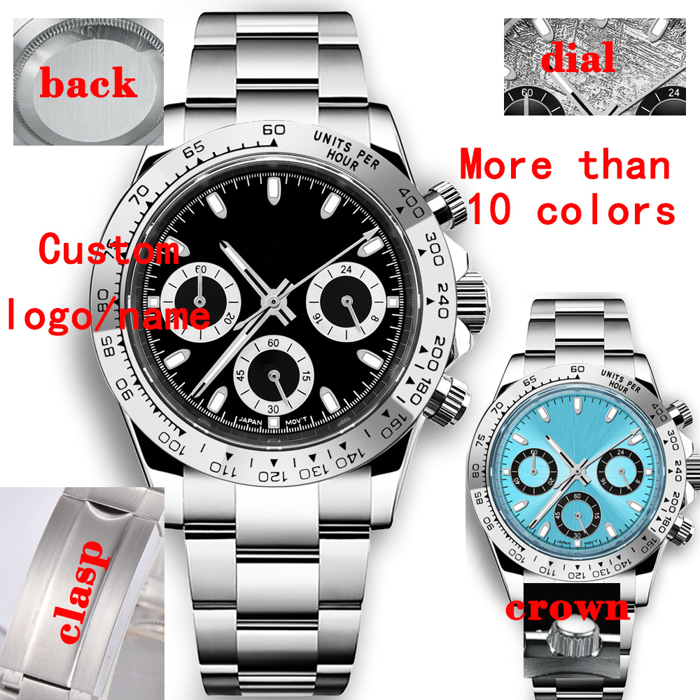 Men Mechanical Watch Sapphire Crystal - Męski zegarek kwarcowy 39 mm na