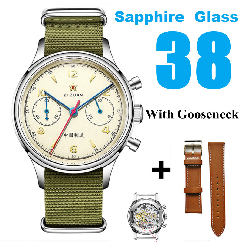 Chronograph Mechanical Watch Seagull 1963 - SEAKOSS Classic Men 1963 Chronograph 38mm