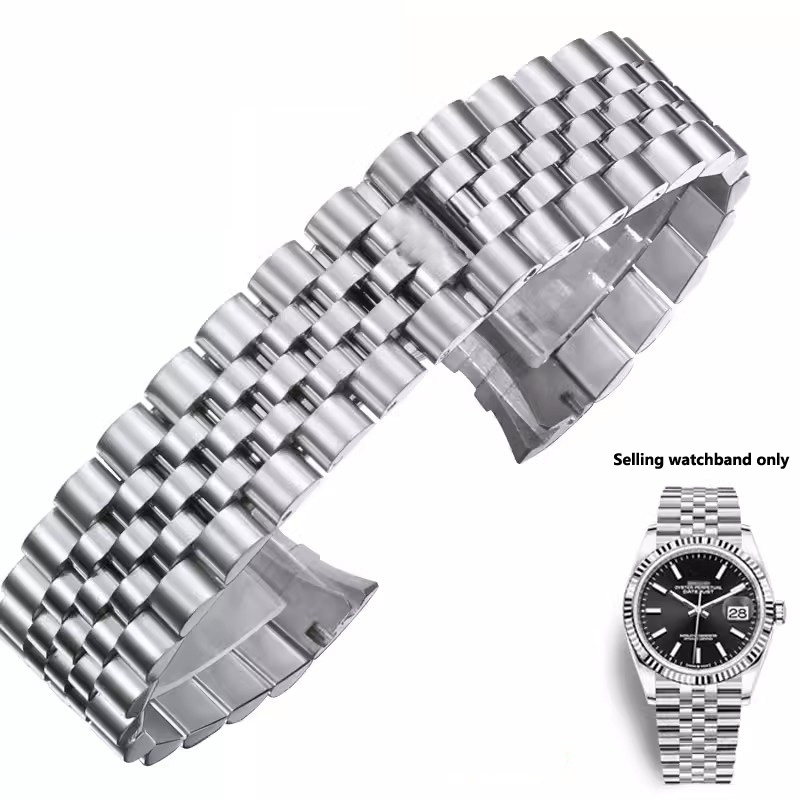 Solid Stainless Steel Watch Bracelet Jubilee - Bransoletka do zegarka 20mm 316L solidna