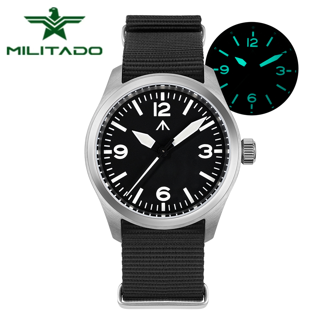 Zegarek Militado ML08 V2 38mm  – Sapphire Watch Crystal Double Domed recenzja i cena