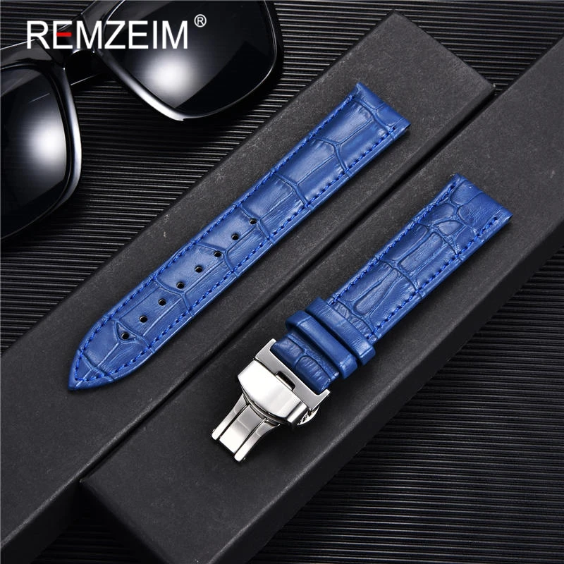 Nowy 18mm 20mm 22mm 24mm pasek – Leather Watch Strap Quick Release 20Mm 22Mm recenzja i cena