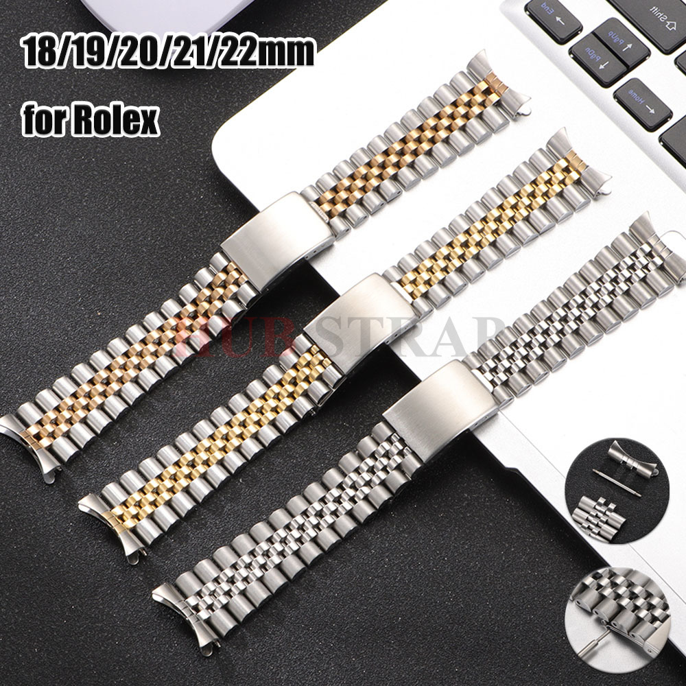 Solidna bransoleta do zegarka  – Solid Stainless Steel Watch Bracelet Jubilee recenzja i cena