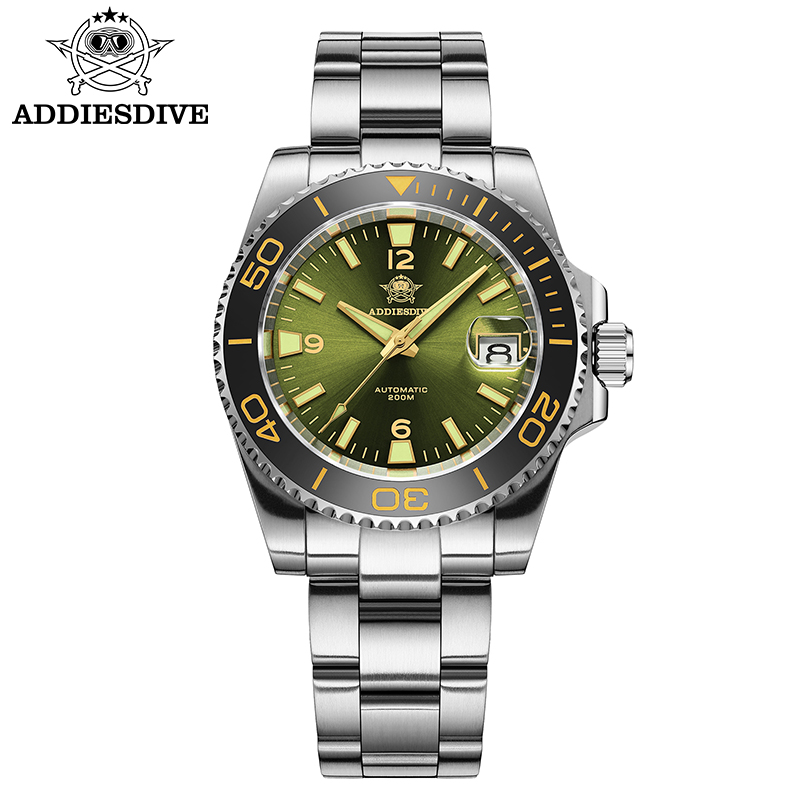 ADDIESDIVE Nowy Zegarek Nurkow – Men Mechanical Watch Sapphire Crystal recenzja i cena