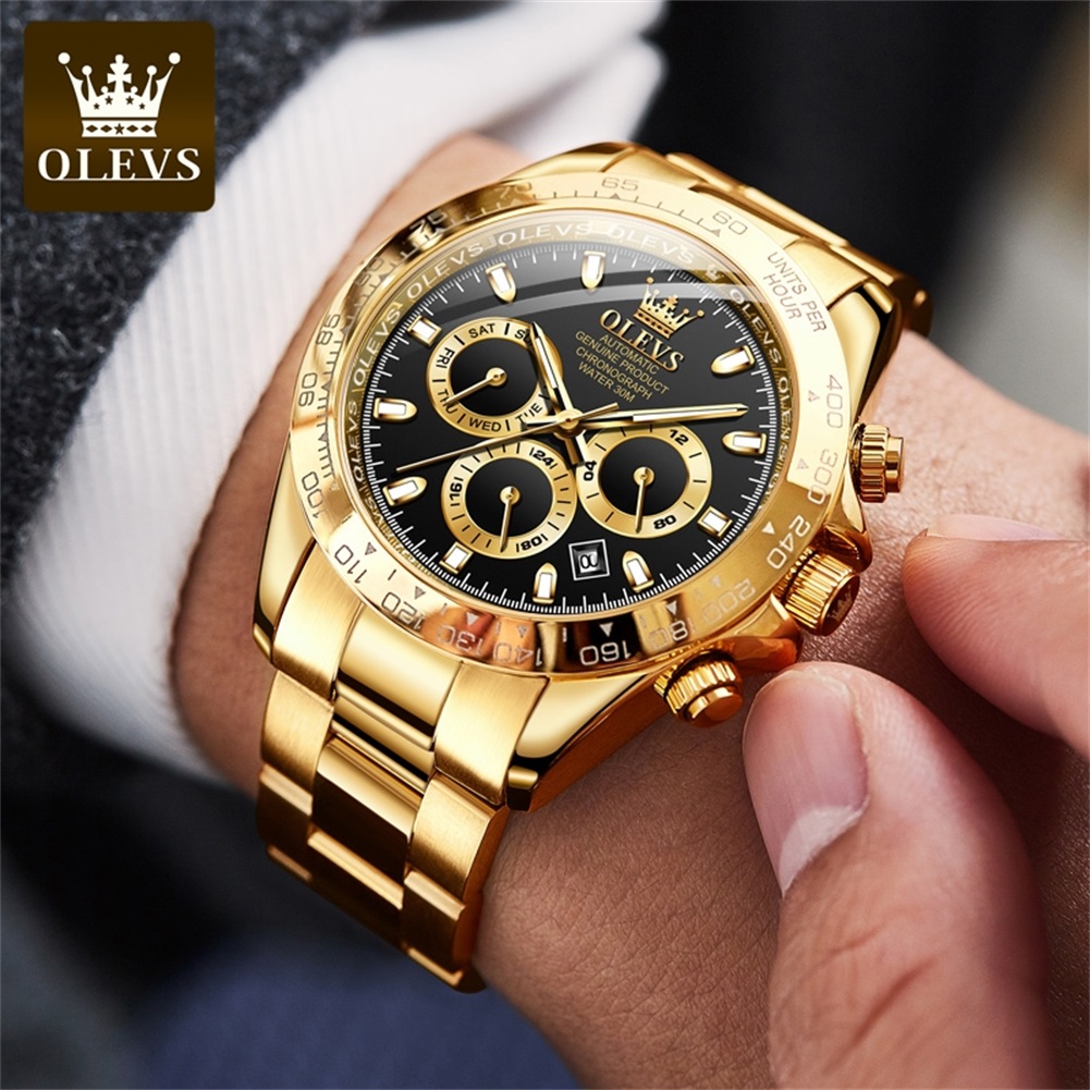 OLEVS 6638 Męskie zegarki Tour – Skeleton Automatic Watch Luxury Tourbillon recenzja i cena
