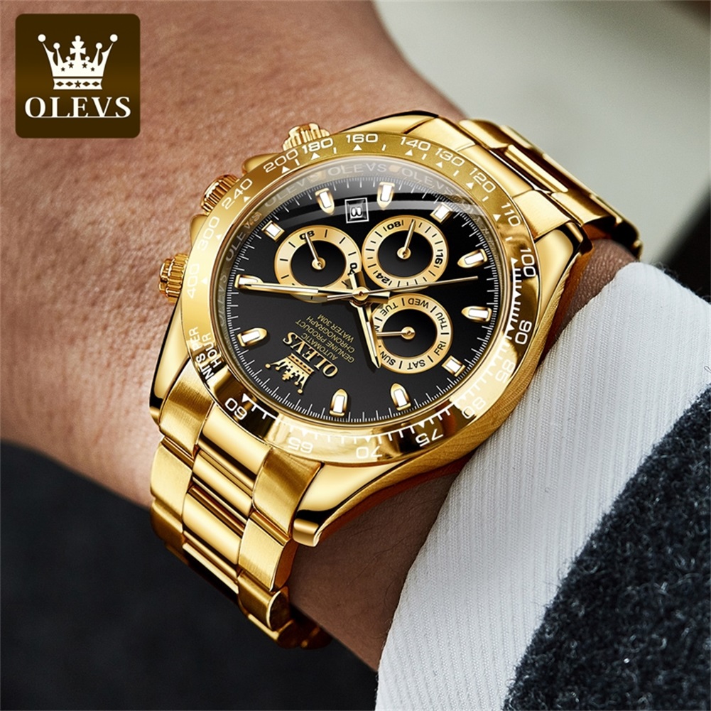 OLEVS 6638 Męskie zegarki Tour – Skeleton Automatic Watch Luxury Tourbillon recenzja i cena