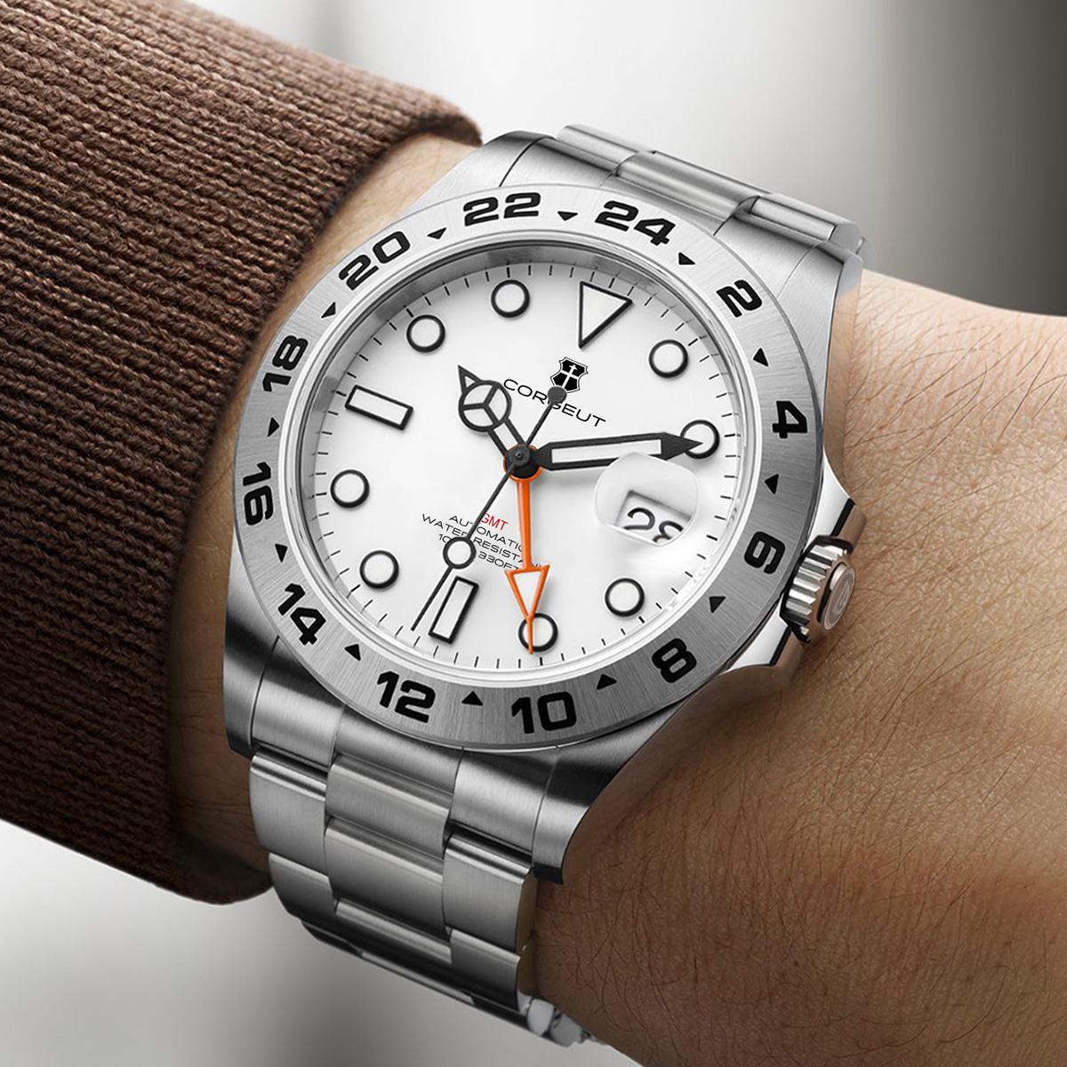 Luksusowy zegarek męski 39mm N – Men Mechanical Watch Sapphire Crystal recenzja i cena