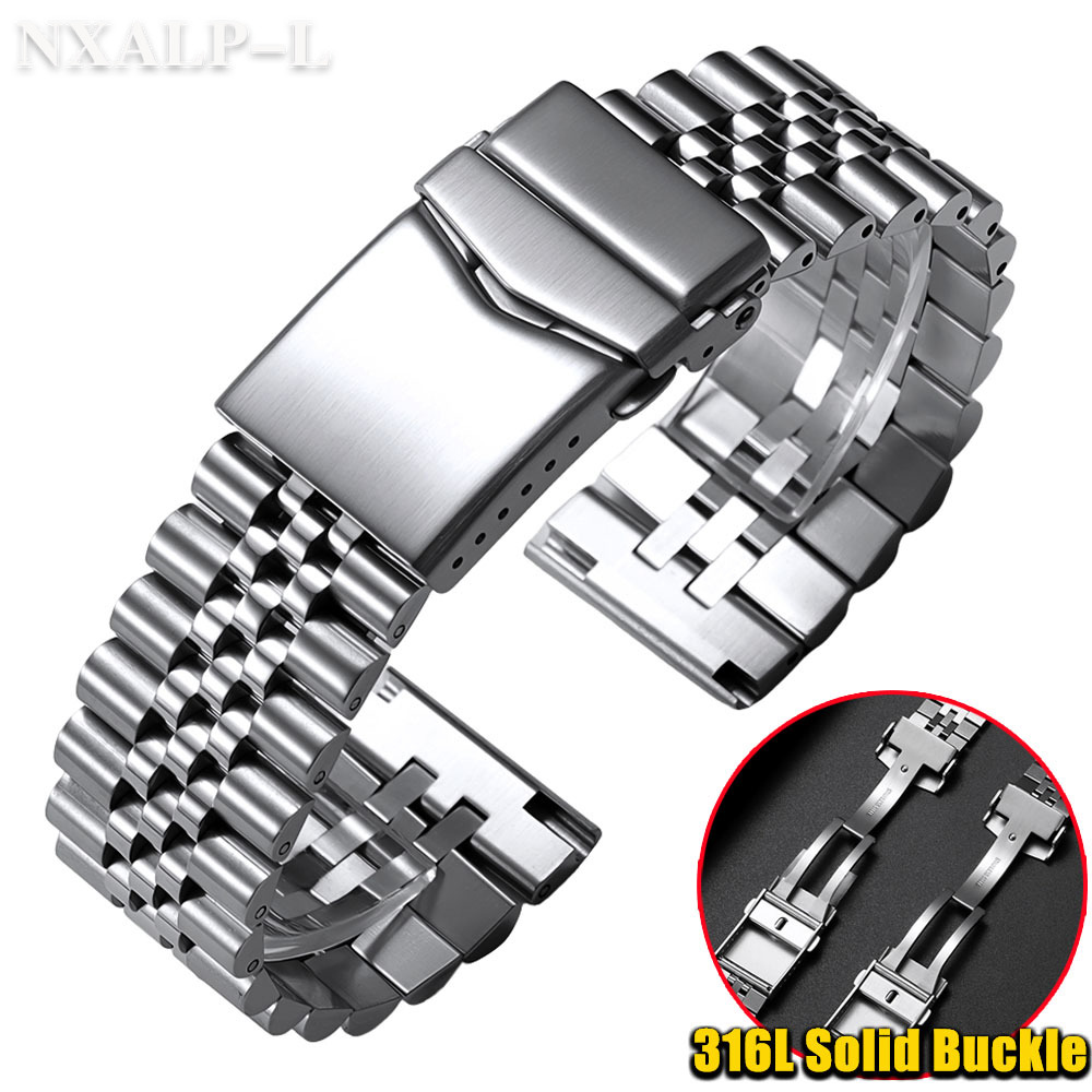Pasek ze stali nierdzewnej 316 – Solid Stainless Steel Watch Bracelet Jubilee recenzja i cena