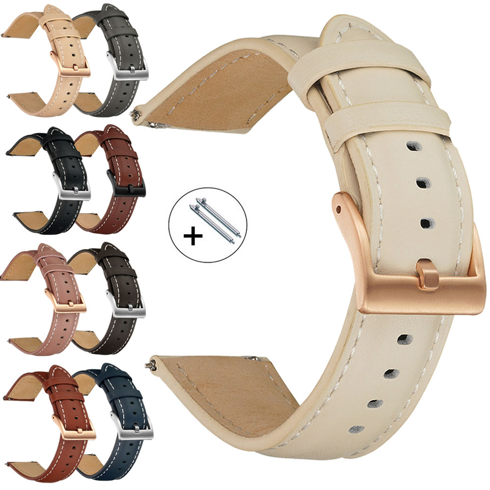 Pasek do zegarka z prawdziwej  – Leather Watch Strap Quick Release 20Mm 22Mm recenzja i cena