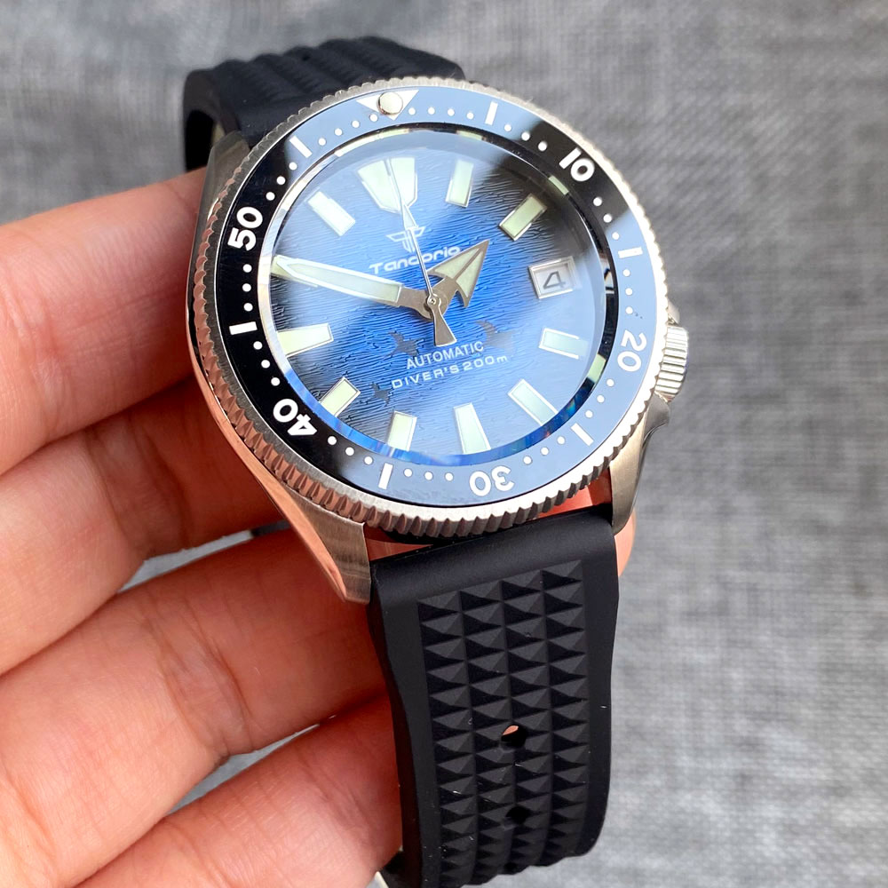 37mm Tandorio 200m nurkowanie  – Automatic Dive Watch 200M Nh35 Movement recenzja i cena