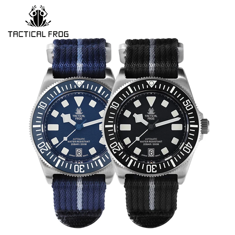 Taktyczny żaba tytanowy zegare – Automatic Dive Watch 200M Nh35 Movement recenzja i cena