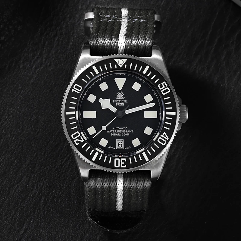 Taktyczny żaba tytanowy zegare – Automatic Dive Watch 200M Nh35 Movement recenzja i cena
