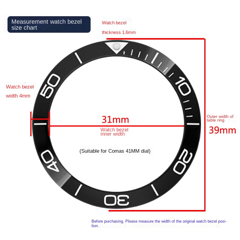 Niebieski zielony czarny Lumin – Watch Bezel Insert Ceramic Luminous recenzja i cena