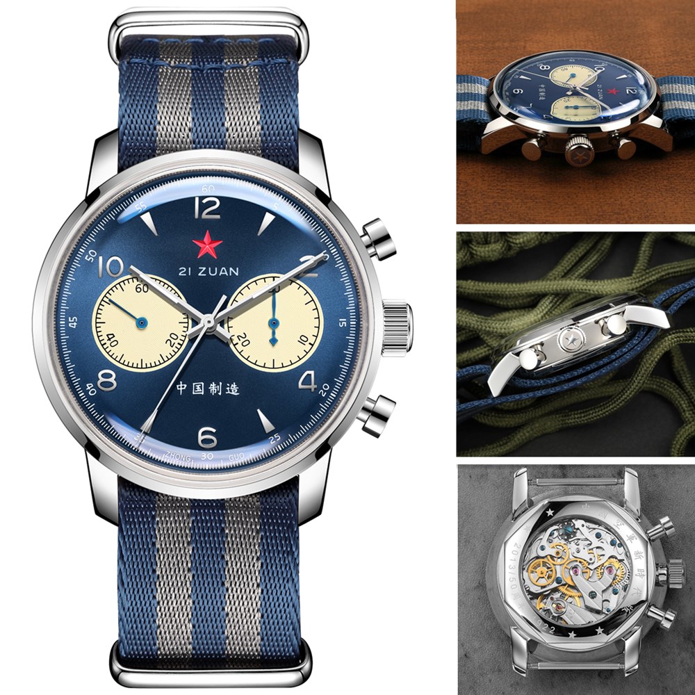 SEAKOSS 1963 Retro Pilot Chron – Chronograph Mechanical Watch Seagull 1963 recenzja i cena