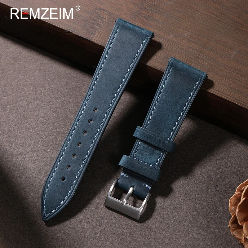 Crazy Horse skórzany pasek do  – Leather Watch Strap Quick Release 20Mm 22Mm recenzja i cena