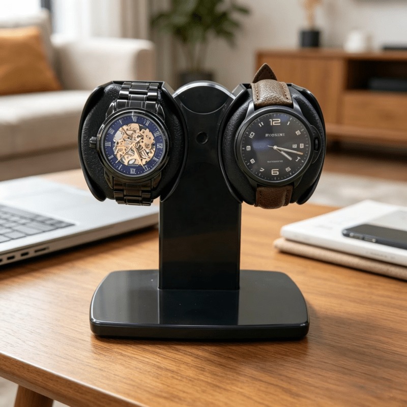 Podwójny pojemnik na zegarki z – Watch Winder Automatic Dual Watch Box recenzja i cena