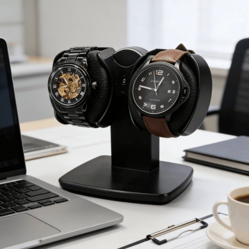 Podwójny pojemnik na zegarki z – Watch Winder Automatic Dual Watch Box recenzja i cena