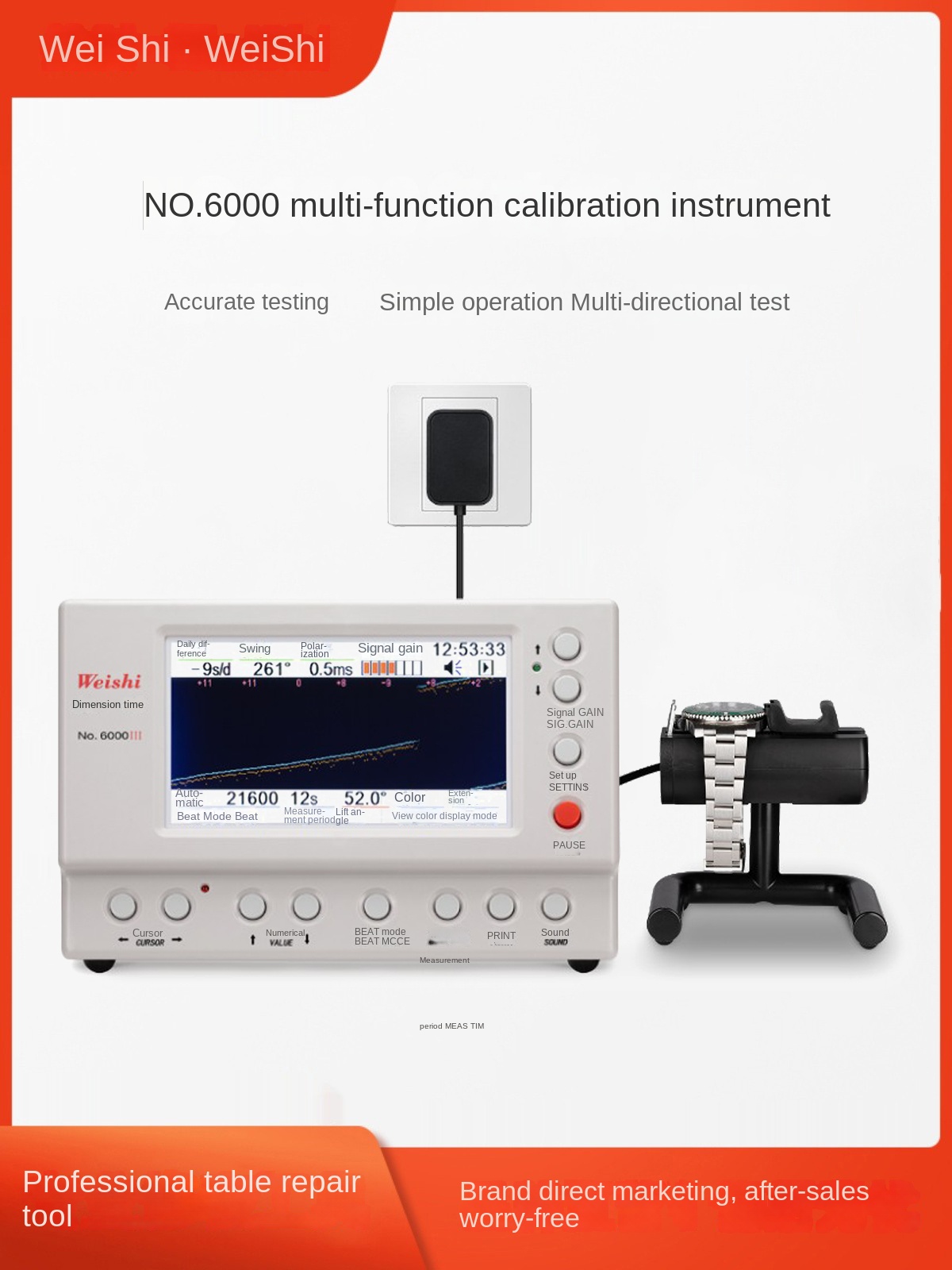 MTG-6000 – zestaw narzędzi dia – Timegrapher Watch Calibration Timing Machine recenzja i cena