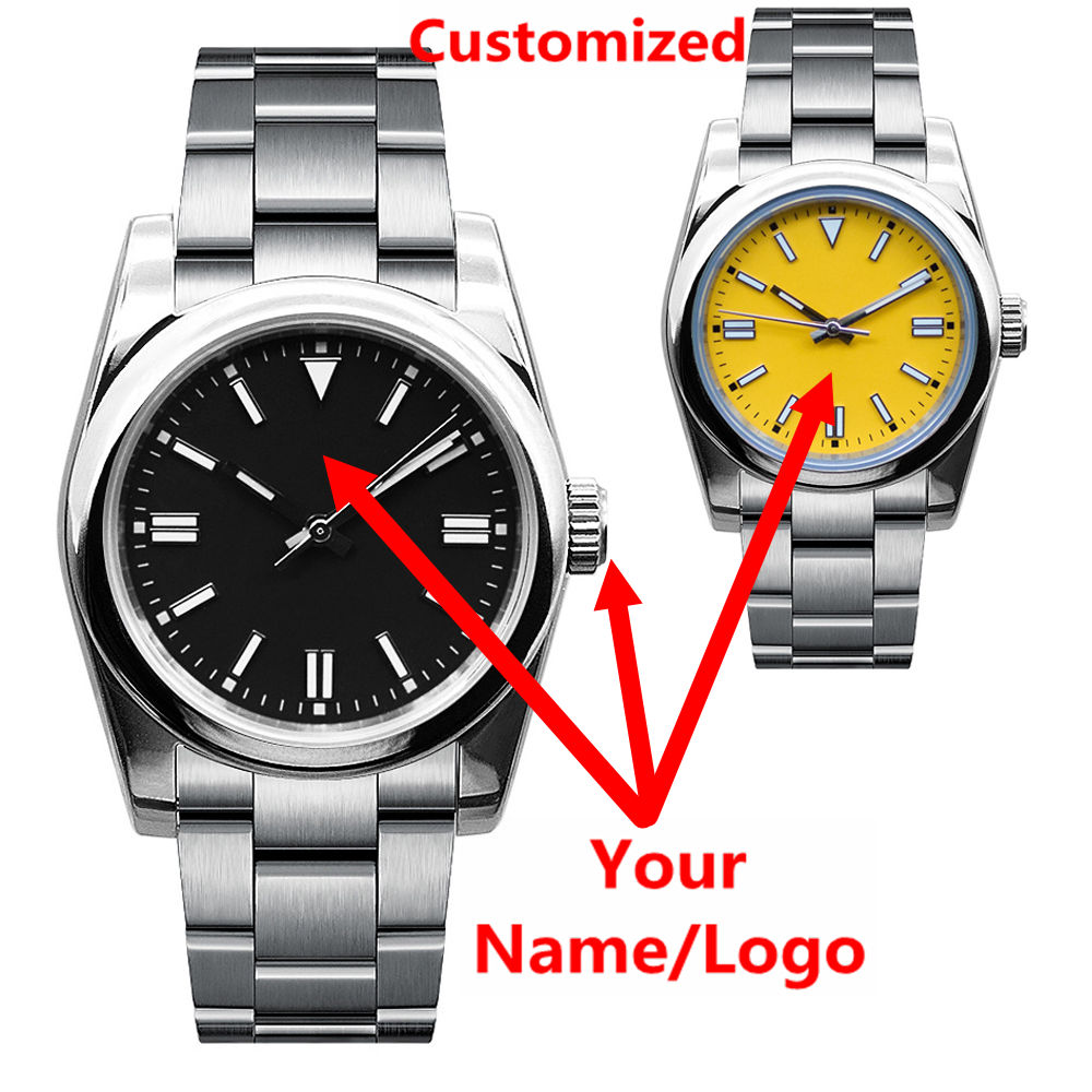 Zegarek męski z własnym logo,  – Men Mechanical Watch Sapphire Crystal recenzja i cena