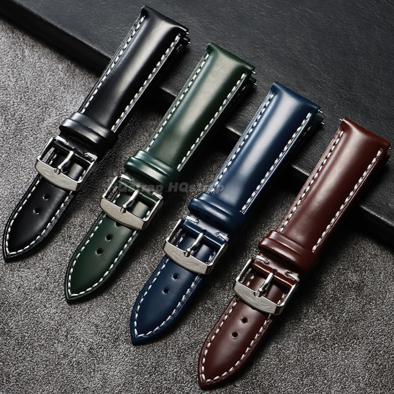 Pasek do zegarka z olejowanej, – Leather Watch Strap Quick Release 20Mm 22Mm recenzja i cena