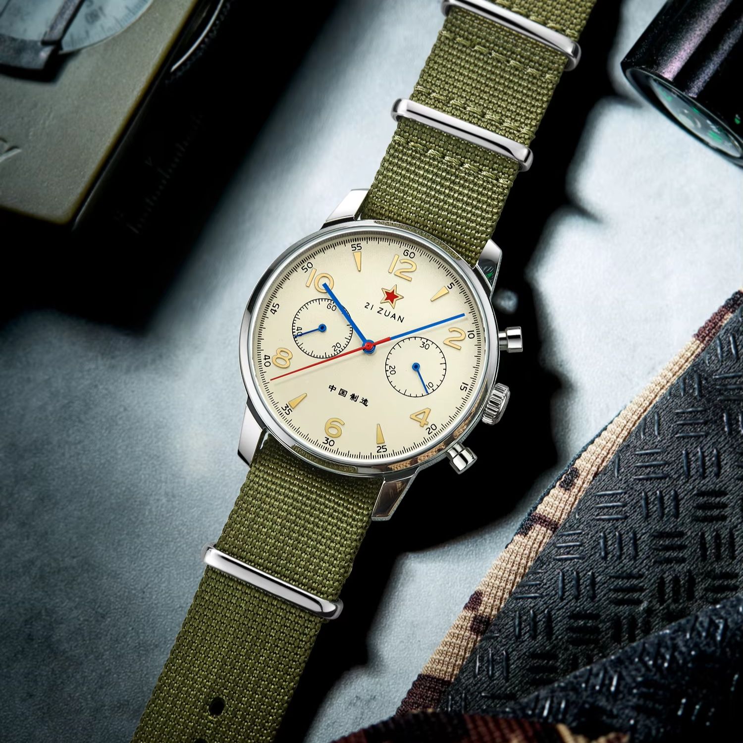 TOPHILL Vintage Classic Aviato – Chronograph Mechanical Watch Seagull 1963 recenzja i cena
