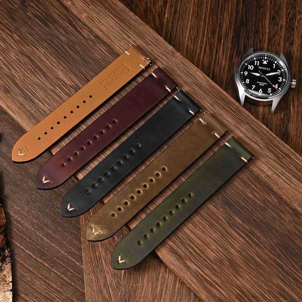 WOCCI olejowoskowe skórzane pa – Leather Watch Strap Quick Release 20Mm 22Mm recenzja i cena