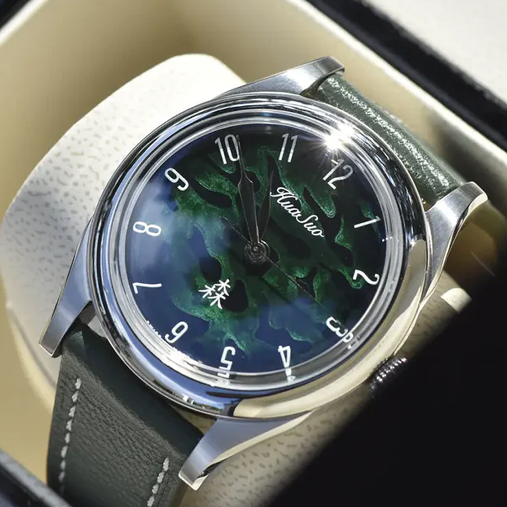 Zegarek męski HUASUO 38mm z la – Sapphire Watch Crystal Double Domed recenzja i cena