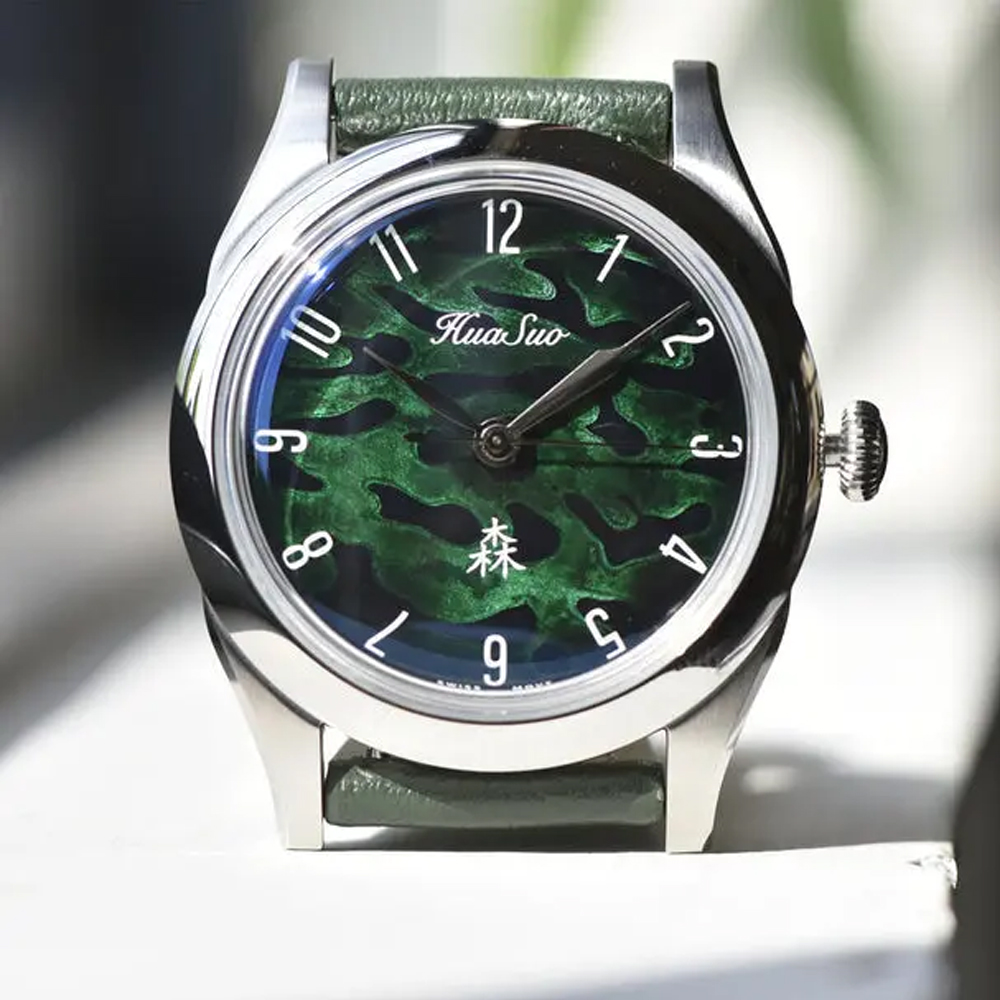 Zegarek męski HUASUO 38mm z la – Sapphire Watch Crystal Double Domed recenzja i cena