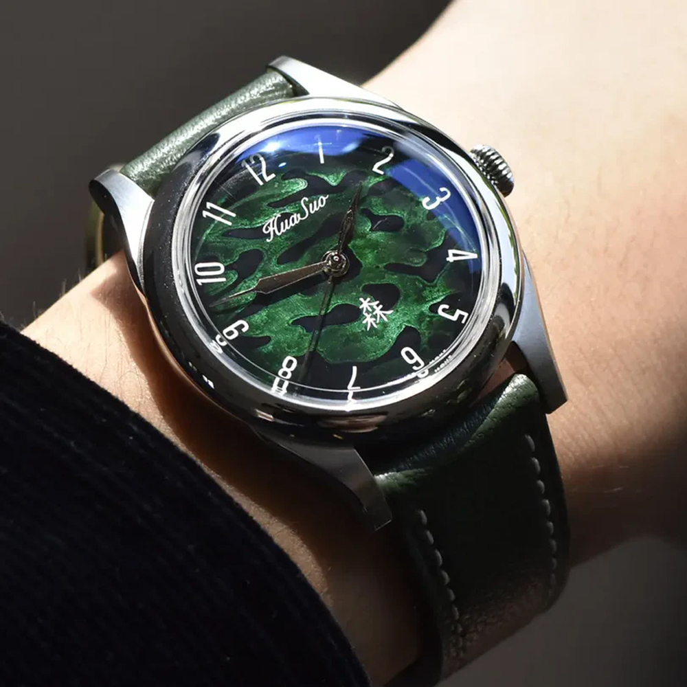 Zegarek męski HUASUO 38mm z la – Sapphire Watch Crystal Double Domed recenzja i cena