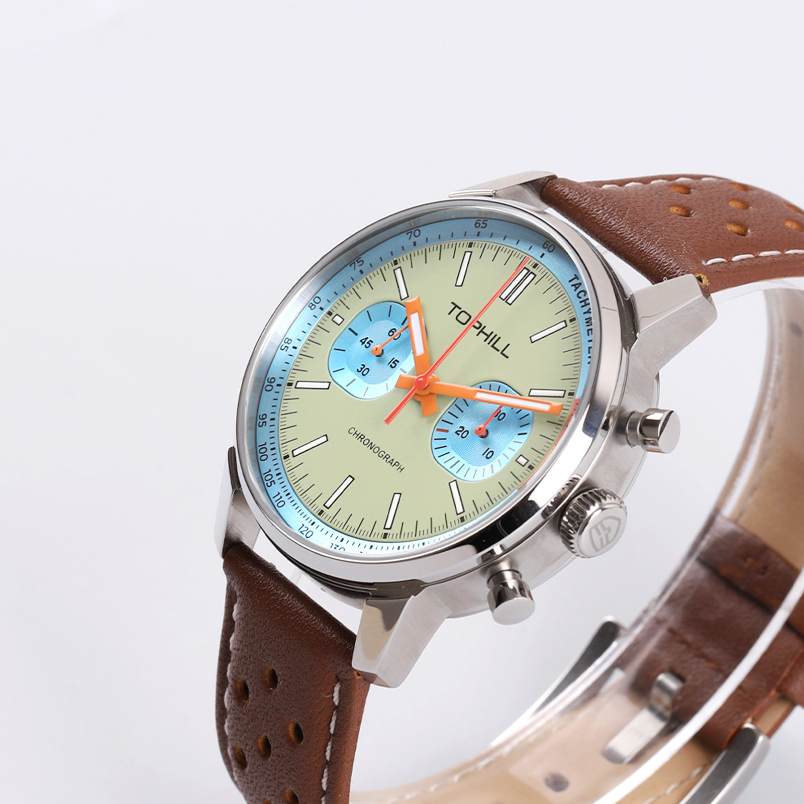 Zegarek męski TOPHILL 40mm Chr – Chronograph Mechanical Watch Seagull 1963 recenzja i cena